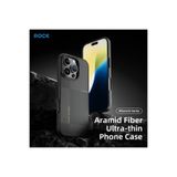 Rock iPhone 16 Pro Max ile Uyumlu Ultra İnce Aramid Fiber Kılıf, Siyah