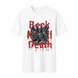 Rock Metal Death Baskılı Kaliteli Siyah Tişört (M)