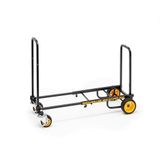 Rock-N-Roller R2G (Micro Ground Glider) 8'i 1 arada Katlanır Çoklu Araba/El Kamyonu/Oyuncak Bebek/Platform Arabası/66 cm ila 99 cm Teleskopik Çerçeve/158 kg Yük Kapasitesi, Siyah