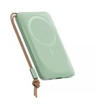 Rock P89 10.000 Mah 20 W Magsafe Kablosuz Şarjlı Yeşil Powerbank