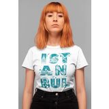 Rock & Roll 1M1BW063AB İstanbul Harfler Beyaz Kısa Kollu Kadın T-Shirt