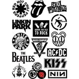 Rock Sticker Telefon Laptop Notebook Tablet Defter Matara Stiker Etiket ST408