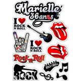 Rock Sticker Telefon Laptop Notebook Tablet Defter Matara Stiker Etiket ST419