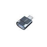 ROCK Type-C - USB-A OTG Çevirici Adaptör, MacBook/iPad Pro/Galaxy Uyumlu, 5Gbps Veri Aktarımı, Alüminyum Alaşım, Gri, CA03 Model
