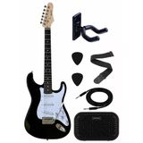 Rock Viper Sss Siyah Elektro Gitar Kozmos Amfi Başlangıç Paketi