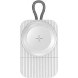Rock W26 Apple Watch Manyetik Taşınabilir USB Şarj Cihazı Beyaz (Type-C) - White