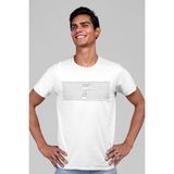 ROCKANDROLL Çizgili Köpek Beyaz Kısa Kollu Erkek T-Shirt - 001-Beyaz - XL