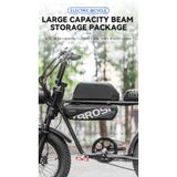 ROCKBROS 4.5L Super73 Uyumlu Elektrikli Bisiklet Kadro Çantası – Geniş Hacimli Çift Taraflı Reflektörlü Sert Kabuk E-Bike Çantası (41x11x11 cm / 345g)