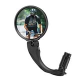 ROCKBROS Bisiklet Aynası Evrensel 360° Döner Dikiz Aynası HD Bisiklet Aynası E-Bisiklet MTB Yol Bisikleti için Katlanır Bisiklet