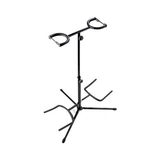 Rocket Music GST02BK Çift Gitar Standı, Siyah - 10 x 10 cm - 0002R72