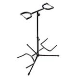 Rocket Music Gst02bk Çift Gitar Standı, Siyah