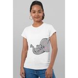 Rock&Roll Anne Bebek Beyaz Kısa Kollu Kadın T-Shirt