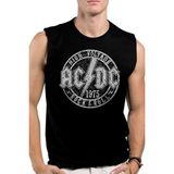 Rock&Roll Dairede Acdc Siyah Kesik Kol | Kolsuz Erkek T-Shirt | Atlet