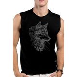 Rock&Roll Kurt Başı Siyah Kesik Kol | Kolsuz Erkek Tshirt | Atlet - M