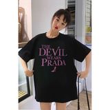 Rock&roll Marka Sever Oversize Siyah Kadın Tişört - XS - S