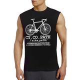 Rock&Roll Rock &roll Bisiklet Hastası Siyah Kesik Kol | Kolsuz Erkek Tshirt | Atlet - M