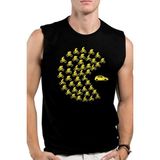 Rock&Roll Rock &roll Bisikletli Oyun Siyah Kesik Kol | Kolsuz Erkek Tshirt | Atlet