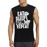 Rock&Roll Rock &roll Gym Hayatı Siyah Kesik Kol | Kolsuz Erkek Tshirt | Atlet