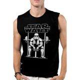 Rock&Roll Rock &roll Trooper Gym Siyah Kesik Kol | Kolsuz Erkek Tshirt | Atlet - XL