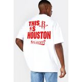 Rock&roll Rockets Basketbol Oversize Beyaz Erkek Tişört - XS - S
