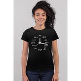 Rock&Roll Saat Kaç Siyah Kısa Kollu Kadın T-Shirt - M