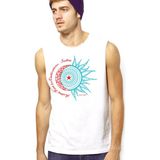 Rock&Roll Türkiye Ay Yıldız Beyaz Kesik Kol | Kolsuz Erkek T-Shirt | Atlet - XL