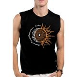 Rock&Roll Türkiye Ay Yıldız Siyah Kesik Kol | Kolsuz Erkek T-Shirt | Atlet - XL