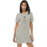 Rock&Roll Yıldız Prenses Gri Kısa Kollu Penye T-Shirt Elbise - XS - 00 Gri