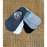 Rocks For Bambu Babet Erkek 12 Çift Dikişsiz Çorap Kaydırmaz Topuk Silikonlu - 40 - 45 - Çok Renkli