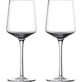 Rocks Kristal Camdan Beyaz Şarap Kadehi, Çap 8 Cm, Yükseklik 21 Cm, 30 Cl, 2'li Set, Şeffaf - Çok Renkli - Standart