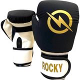 Rocky Çocuk Boks Kicboks Muay Thai Eldiveni 4-6 Oz Junior Kidz Boks Eldiveni - Siyah