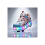 ROCKY Çocuk Patenli Işıklı Spor Ayakkabı & Yürüyüş Ayakkabısı & Sneakers - Pembe