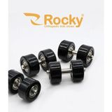 Rocky Sport 4'lü Patenli Ayakkabı Tekerlekleri ve Aparatı Kaykay İçin Uyumlu Lastik Tekerlekler