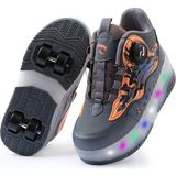 Rocky Sport Flames Çocuk Patenli, Işıklı Rahat Füme-Turuncu ve Günlük Ayakkabı&sneaker | Yeni Model Tarz Patenli Kaykay Ayakkabı - 29