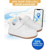 Rocky Sport Gps Takip Cıhazı Özellikli Çocuk Spor Gpsli Ayakkabı Kız Erkek Ortopedik Takip Cihazlı Ayakkabı - Beyaz