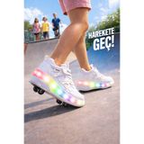 ROCKY SPORT PATENLİ CIRTLI IŞIKLI SPOR AYAKKABI 4 TEKERLEKLİ PATEN – IŞIKLARI ON/OFF Tuşlu