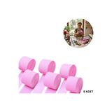roco paper Açık Pembe Krapon Kağıdı Rulosu, Çiçek Yapım, Parti, El İşi Süsleme Kağıdı, 6 Adet, 4.5 Cm x 22Metr