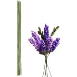 Roco Paper Co. 15 Parça Yeşil Çiçek Teli No:20 (1.2mm) - 60 cm Uzunlukta Paslanmaz Metal - Bitki