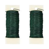 Roco Paper Co. Çiçek Sarma Teli Çok Amaçlı Çiçek Yapım ve Bağlama Teli 2'li Set 70 Metre 0.64 mm Yeşil