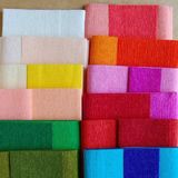 Roco Paper Co. Çift Taraflı Alman Krapon Kağıdı 12'li Set Çiçek Yapım Kağıdı 90 gr 25 x 125 cm Karışık Renkler