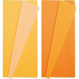 Roco Paper Co. Çift Taraflı Alman Krapon Kağıdı 2li Set, 90GR 25X125 Cm,altınbaşak&düğün Çiçeği Sarısı,sarı&turuncu