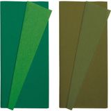Roco Paper Co. Çift Taraflı Alman Krapon Kağıdı 2li Set, 90GR 25X125 Cm,eğrelti Otu&çimen Yeşili,yaprak&yosun Yeşil