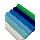 roco paper co. İtalyan Krapon Kağıdı Set Blueberry – 180 gr - 25X125 cm 6'lı Paket -%260 esneme özelliği