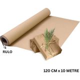 Roco Paper Co. Kraft Rulo Ambalaj Kağıdı, Çeyiz, Koli, Hediye Paketleme, Çiçek Buket, Dıy Kağıdı, 80G, 120CM x 10M