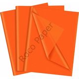 Roco Paper Co. Pelur Kağıt Hediye ve Çiçek Paketleme Kağıdı 25’li Paket 50 x 70 cm Turuncu
