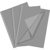 Roco Paper Co. Pelur Kağıt - Hediye Ve Çiçek Paketleme Kağıdı, 25’Li Paket, 50x70 Cm, Açık Gri