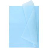 Roco Paper Co. Pelur Kağıt - Hediye ve Çiçek Paketleme Kağıdı, 25’li Paket, 50X70 Cm, Bebek Mavisi