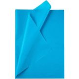 Roco Paper Co. Pelur Kağıt - Hediye Ve Çiçek Paketleme Kağıdı, 25’Li Paket, 50x70 Cm, Mavi