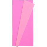 Roco Paper Co. Premium Alman Çift Taraflı Krapon, Çiçek Yapım KAĞIDI,90GR 25X125 cm %130 Esneme, Açık Gül & Pembe