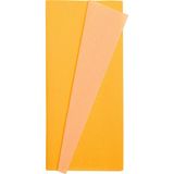 Roco Paper Co. Premium Alman Çift Taraflı Krapon, Çiçek Yapım KAĞIDI,90GR 25X125 cm %130 Esneme, Altınbaşak & Düğün Çiçeği Sarısı